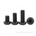 M3 nylon screws round head screws black